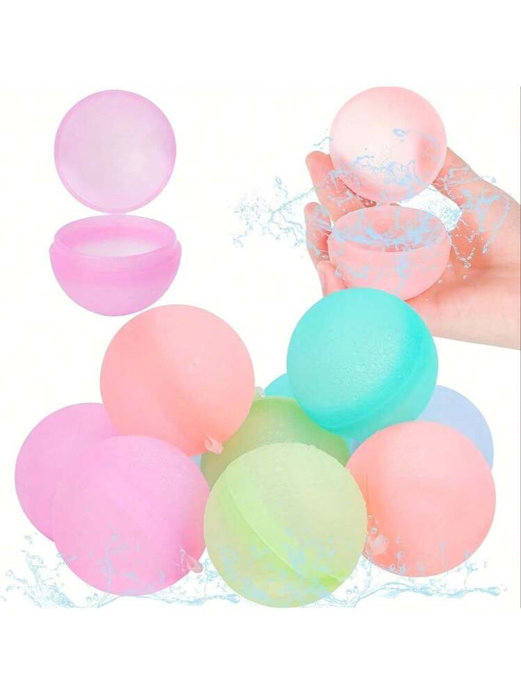 12 Globos De Agua Reutilizables Para Piscina Y Playa Niños 3