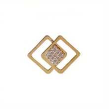 3pcs Gold-Tone Fashionable Geometric Women's Brooch Waist Pin Set, Adaptable Chest Jewelry Set, Dress Waist Pin, Anti-Slip Brooch, Hidden Clasp Pin, Diy Clothing Decoration, Wedding Dress Decoration, Party Dress Decoration - Gold - View 9