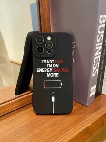 1pc Charging Capable, Printed, Black Evil Eye Pattern, Matte, Camera Protection Phone Case Compatible With IPhone - Multicolor - View 4