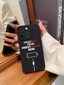 1pc Charging Capable, Printed, Black Evil Eye Pattern, Matte, Camera Protection Phone Case Compatible With IPhone - Multicolor - View 5