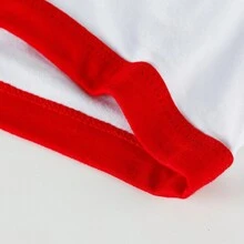 4入組男款彩色方塊印花心形和字母圖案短褲,捲邊設計 - 白色 - 查看 3