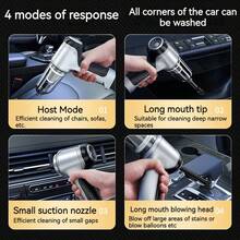 汽車用吸塵器3合1無刷馬達手提式充電式便攜式小型無線吸塵器,適用於汽車,桌面和家庭清潔 - 軍綠色 - 查看 4