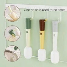 三合一麥克風形狀杯刷套裝,帶海綿,用於清潔杯和瓶口、縫隙和蓋子 - 彩色 - 查看 5