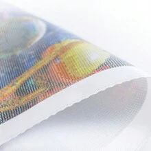 1pc Full Square Diamond Painting Kit Light Flower Home Decor Diamond Mosaic Landscape Wall Art - Multicolor - View 3