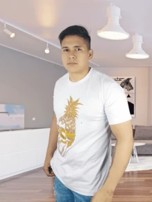 Men T-Shirts - 白色 - 查看 3