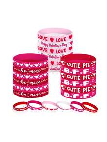 8 件性别揭示派对手链 - 彩色 - 查看 4