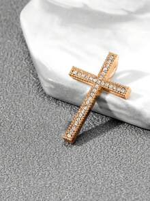 1個微鑲鑽十字吊墜,適用於diy項鍊 - 十字 - 查看 7