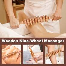 Wood Therapy Massage Tools 6-In-1 Massager Wooden Massager For Body Shaping Massage Tool Set