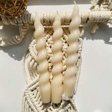 1 Box 3 Stück spiralförmige Kerzentropfen, 7,1 Zoll/18 cm, Bodendurchmesser 2 cm, 6 Stunden Brenndauer, tropffrei, verjüngtes Design, unparfümiert, für Dinnerparty Hochzeitsdekoration Halloween, gruselig, Herbst, Fest, Weihnachten, Winter, Feiertag, Raumdekoration, Geschenke