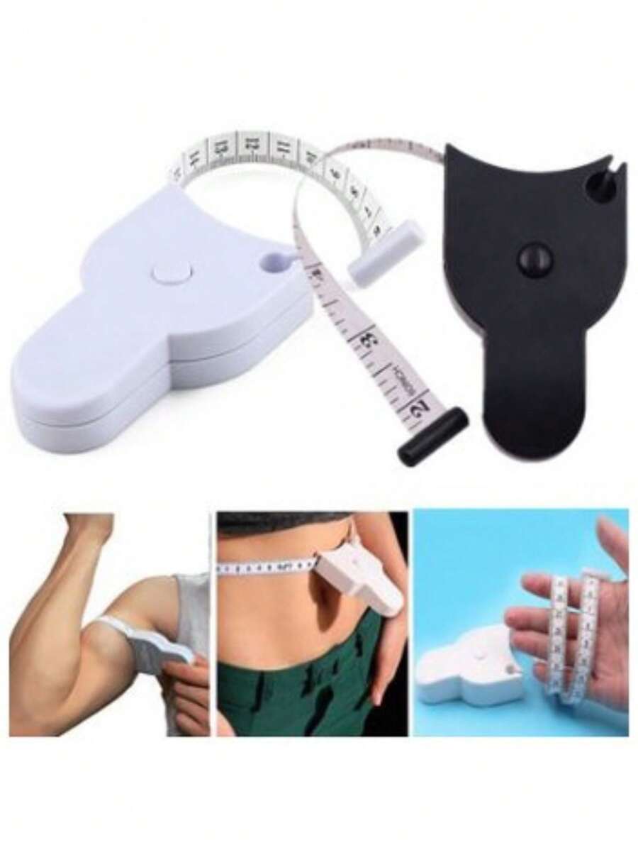 Fita Métrica Telescópica Automática Medidor De Busto E Cintura Fitness Para Medições De Cintura, Corpo, Cabeça E Membros