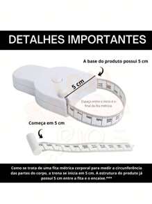 Fita Métrica Telescópica Automática Medidor De Busto E Cintura Fitness Para Medições De Cintura, Corpo, Cabeça E Membros