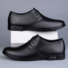 Men's Versatile Lace-Up Business Shoes, Formal And Casual Wear, Comfortable - Black - View 6
