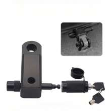 拖車鎖,不銹鋼防盜鎖,適用於房車,拖車,卡車,汽車,船 - 黑色 - 查看 3