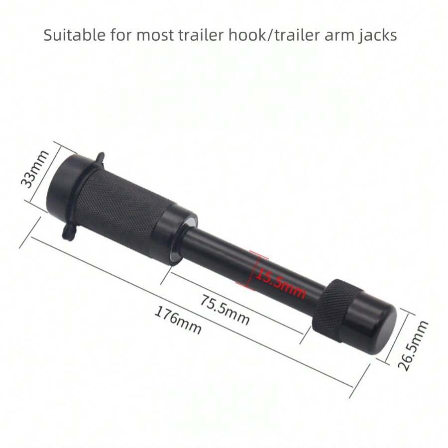 拖車鎖,不銹鋼防盜鎖,適用於房車,拖車,卡車,汽車,船 - 黑色 - 查看 1