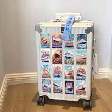 60 張騎乘波浪和車輪貼紙適用於筆記型電腦、手機殼、杯子、行李箱、滑板、吉他、家居裝飾、剪貼簿