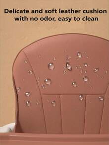 1 件便携式多功能婴儿椅，可折叠咖啡色家用餐椅，带可拆卸托盘 - 咖啡棕 - 查看 5