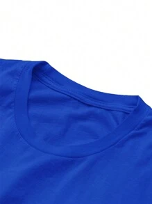 Men T-Shirts - 寶藍色 - 查看 5