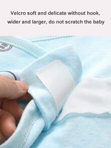 嬰兒防驚跳睡袋 - 藍色 - 查看 4