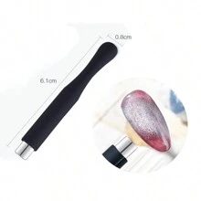 IMAN BARRA TUBULAR PARA EFECTO OJO DE GATO EN UÑAS - Negro - Ver 3