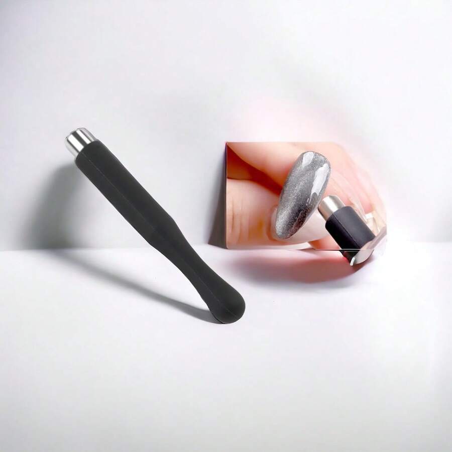 IMAN BARRA TUBULAR PARA EFECTO OJO DE GATO EN UÑAS - Negro - Ver 1