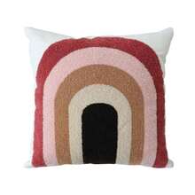 Original Design Cartoon Nordic Ins Style Sofa Cushion Cover For Living Room, Bed Headrest - Burgundy - View 10