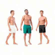 Men Shorts - 白色 - 查看 4