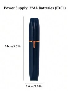 1入組男女四合一小型電動修剪器,電池供電,適用於眉毛、鬢角、鼻毛、唇部、腋下等部位