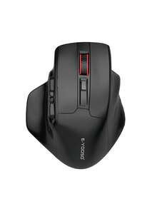 EMXAM 1只雙模式6按鍵遊戲無線滑鼠 - 黑色 - 查看 3