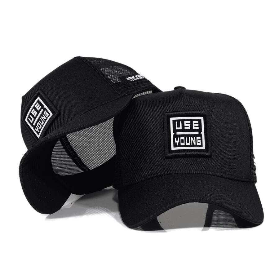 Men Beret Hats - Black - View 1