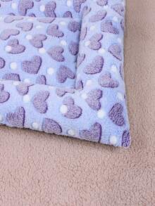 1入珂麗薄毛印花寵物墊,有黑色無紡布底層,加厚保暖,適用於小型和中型貓狗 - 彩色 - 查看 4