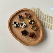 Exquisite Acetic Acid Flower Design Hair Claw Clip For Women, Small Size For Hair Accessories, Suitable For Side Hair Clips And Fringe Clips - Style 8 - View 2