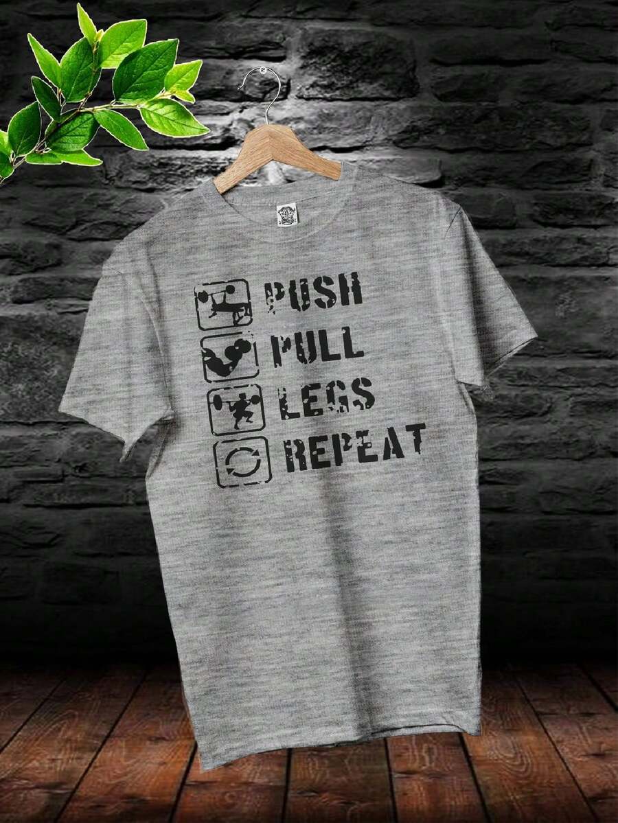 Men T-Shirts - 淺灰色 - 查看 1