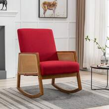 Comfortable Rocking Chair For Living Room - Red - View 1