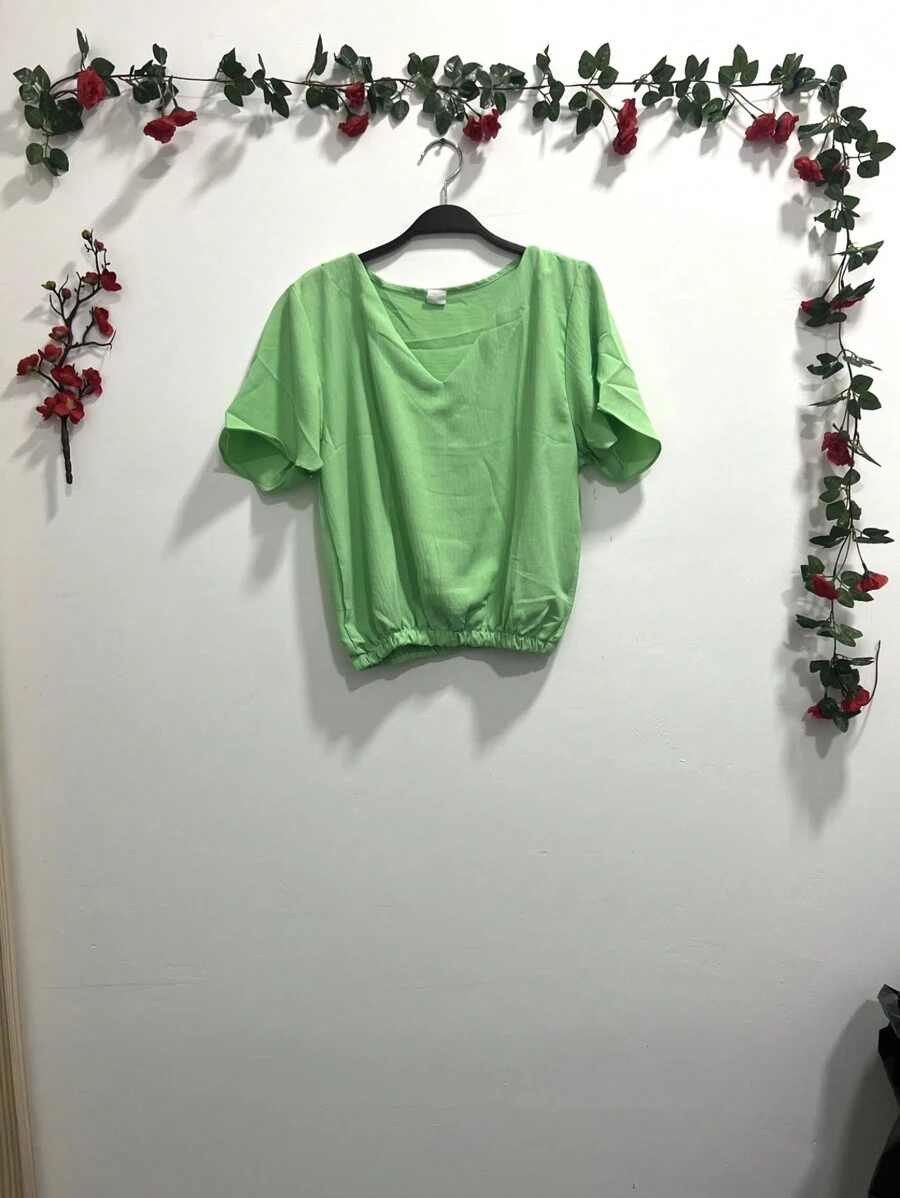 Women Tops - Màu xanh Bạc hà - Xem 1