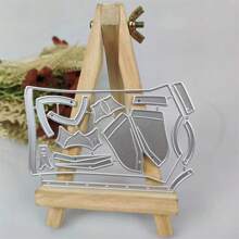 1 件聖誕金屬切割模具用於剪貼簿圓形模板工藝紙刀模具刀片打孔卡製作模切 2023 年 - 切刀 - 查看 3