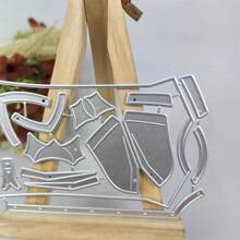 1 件聖誕金屬切割模具用於剪貼簿圓形模板工藝紙刀模具刀片打孔卡製作模切 2023 年 - 切刀 - 查看 4