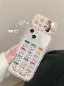 1入透明TPU手機殼鏡面支架,適用於 iPhone 11 12 13 14 12 Pro Max 13 Pro Max 14 Pro Max 15 15 Pro 15 Pro Max - 彩色 - 查看 3