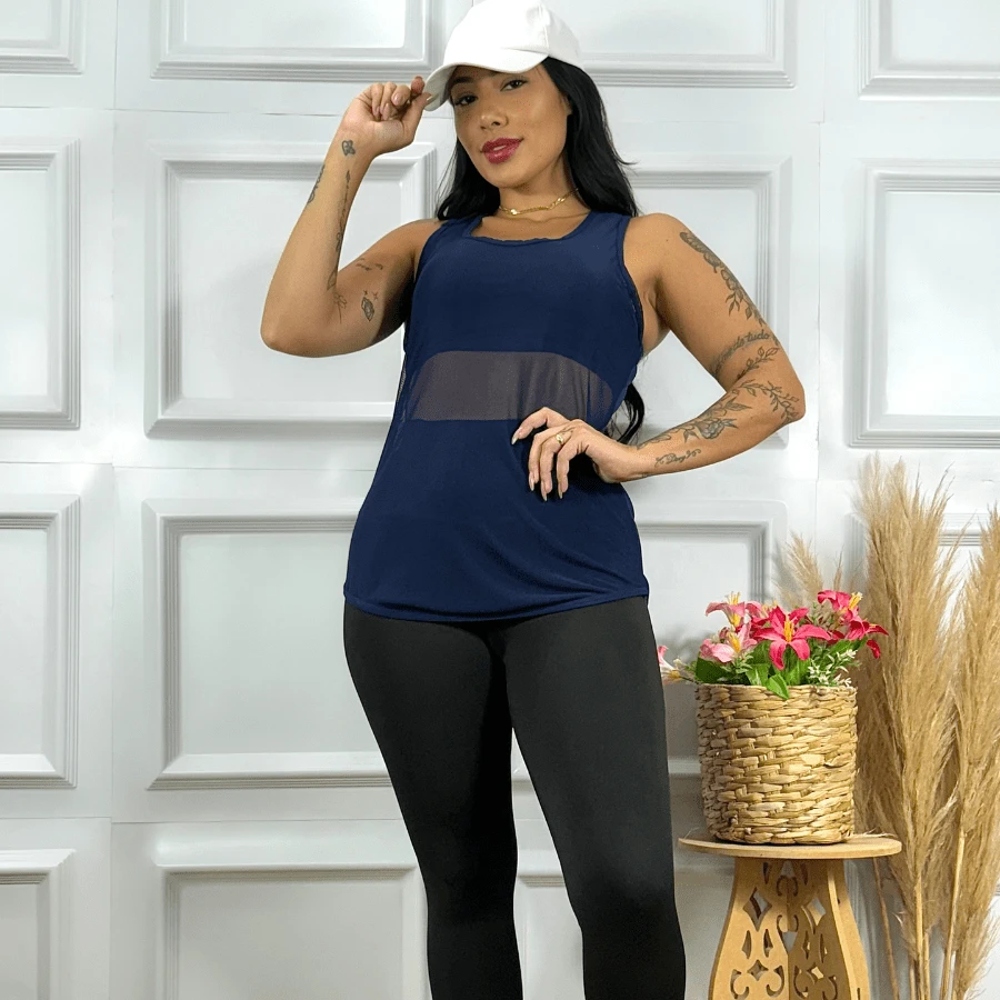 Women Outdoor Tees & Tanks - Azul Marino - Ver 1