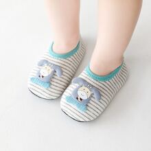 1pair Spring/Autumn Newborn Baby Floor Socks Shoes, Mesh Breathable Anti-Skid Soft Sole Shoes, 0-3 Years Old - Green - View 6