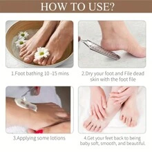 Professional Metal Foot Scrubber For Pedicure And Dead Skin Removal - Callus Remover And Shaver For Feet - Professional Rasp For Foot Care - Brown Large Hole Foot File - View 4