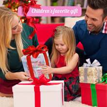 1入款項機器小豬儲蓄罐，含密碼設定，可愛的自動櫥窗儲蓄錢箱，紙幣均可，電子自動捲紙功能，適用於3至9歲男女兒童，聖誕生日禮物(無電池) - 淺粉色 - 查看 8