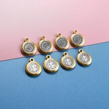 10 Piezas Aleación De San Benito De Nursia, Patrón Contra Las Medallas Del Mal De 13 Mm Para Hacer Joyas Diy