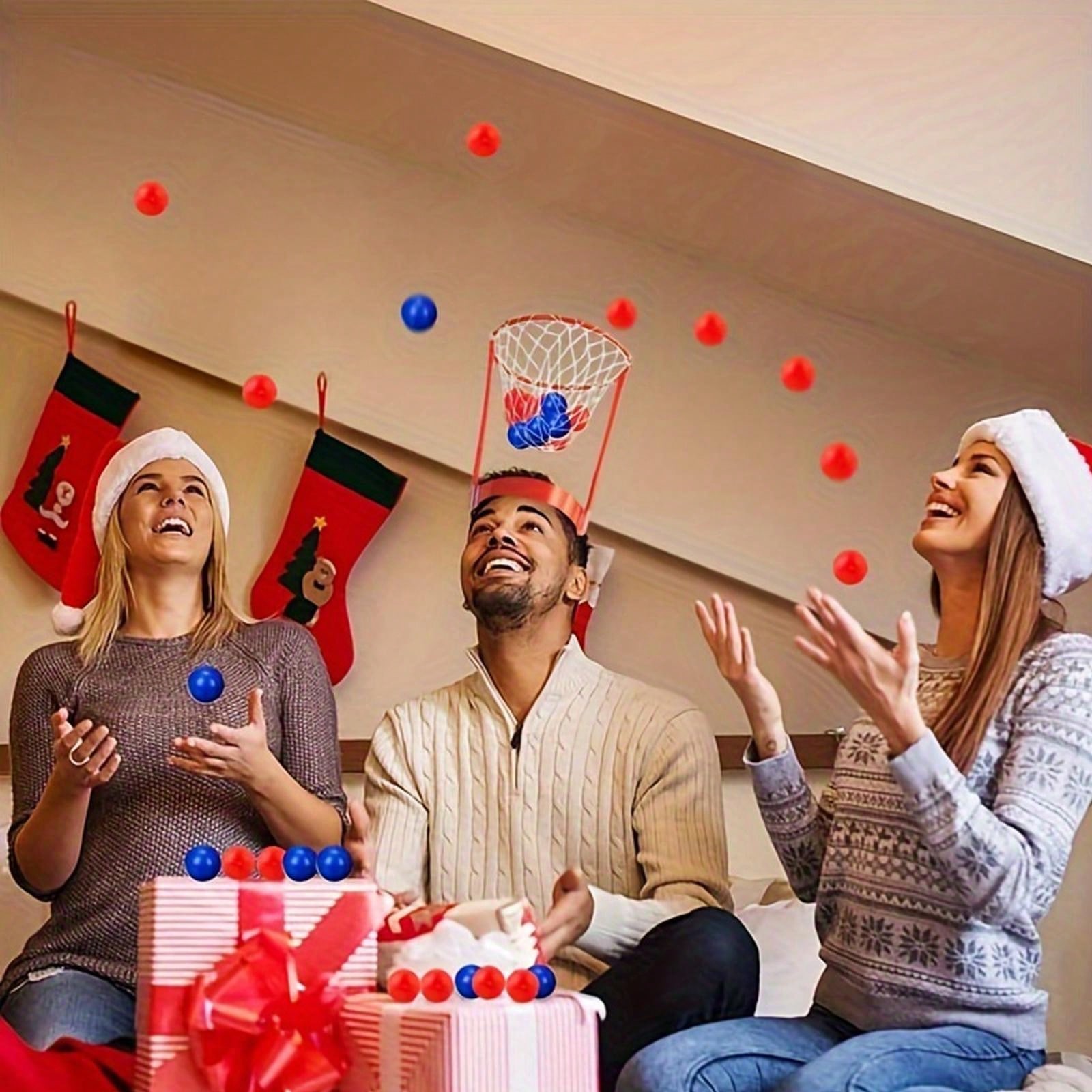 1sets Head Hoop Basketball Game Adjustable Basket Net Headband Gag