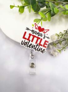 1pc Cute English Letter Lanyard For Work Id Card, Nurse Badge, Bus Pass, Keychain - Multicolor - View 5