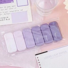 6入組漸層紫色修正帶,學生書寫修正的簡約時尚文具 - 彩色 - 查看 1