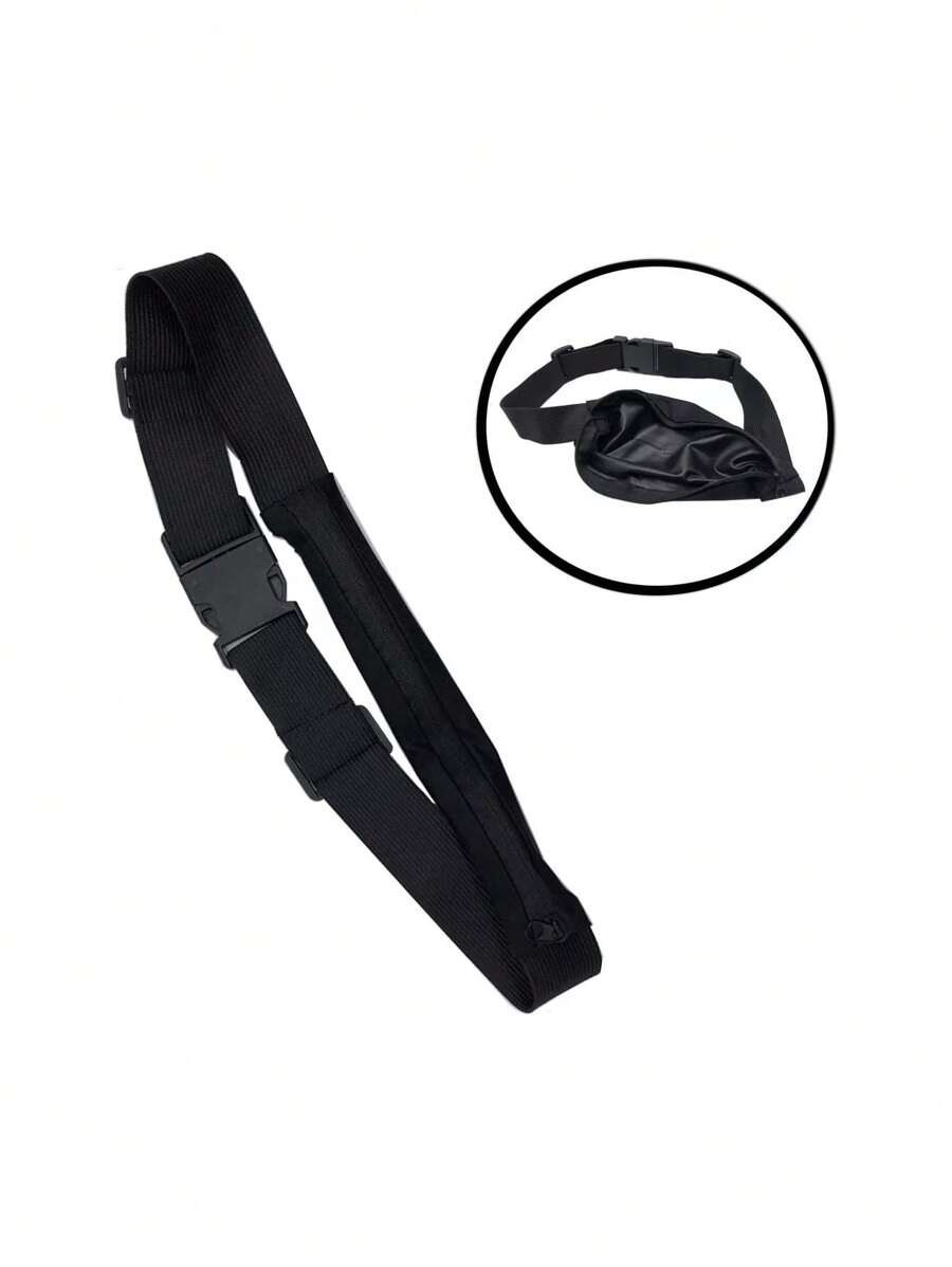 Pochete Cinto Para Celular Porta Chave Academia Corrida Moto - Preto - Visão 1