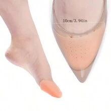 2pcs Dance Forefoot Cover, Toe Protection Cover, Silicone Toe Protection, Toe Care Forefoot Pad - Camel - View 5