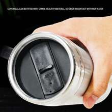 12v汽車加熱杯,不銹鋼旅行電動咖啡杯,保溫加熱水瓶 - 銀色 - 查看 5