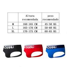 Hombre Suspensorio Tipo Tanga Levanta Glúteo Sexy Bóxer - Azul - Ver 2