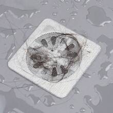 10 Piezas Cubierta De Drenaje De Malla Autoadhesiva Con Patrón De Rejilla Para Prevenir Que Las Cucarachas Y Los Pequeños Insectos Voladores Obstruyan El Alcantarillado De La Cocina Y El Baño - Pegatina de drenaje de piso de rejilla Tianzi 10 piezas - Ver 2